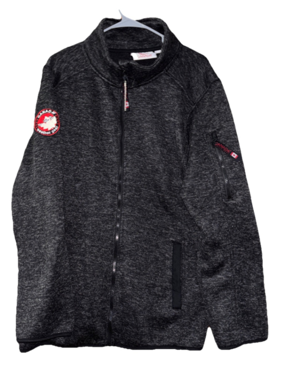 Canada Weather Gear Jacket Heathered Fleece Full Zip Lightweight Women's 3X